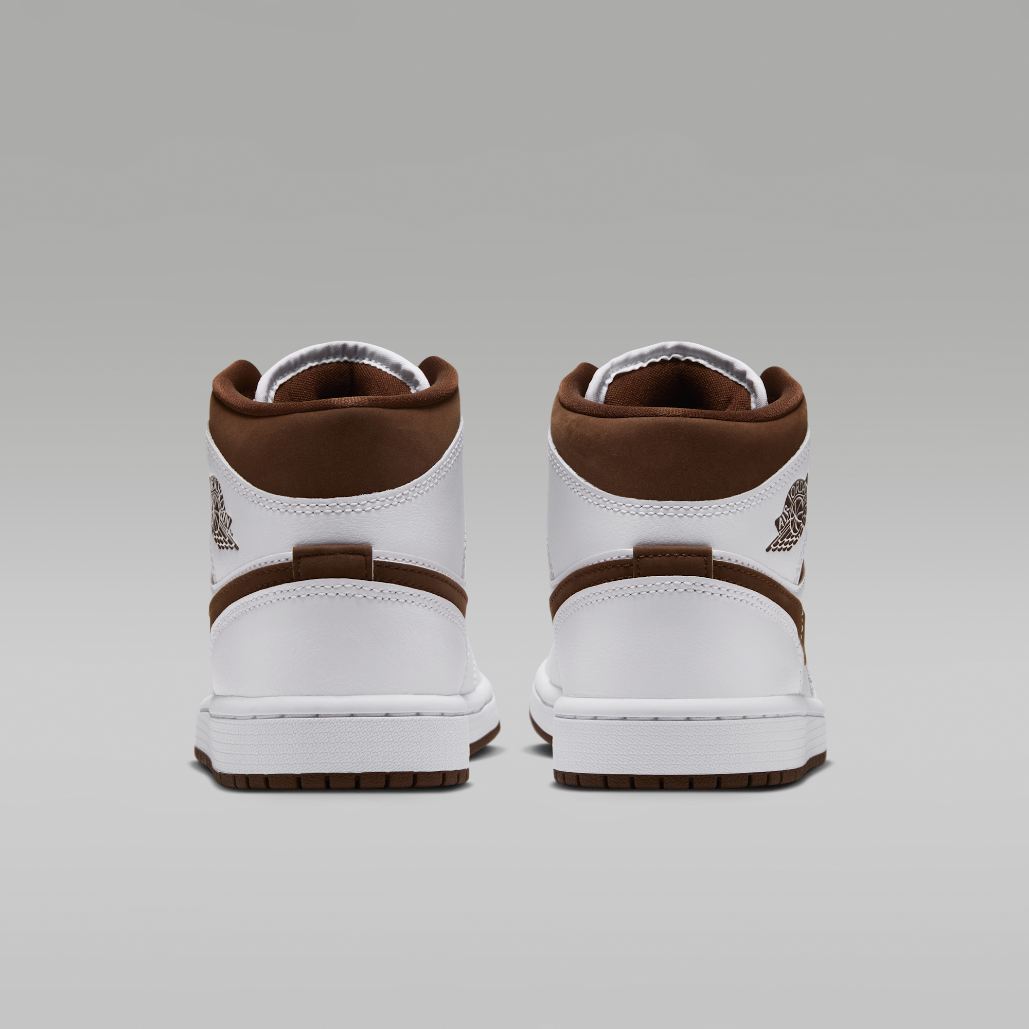 Air Jordan 1 Mid - Λευκό/Cacao Wow/Cacao Wow - 6