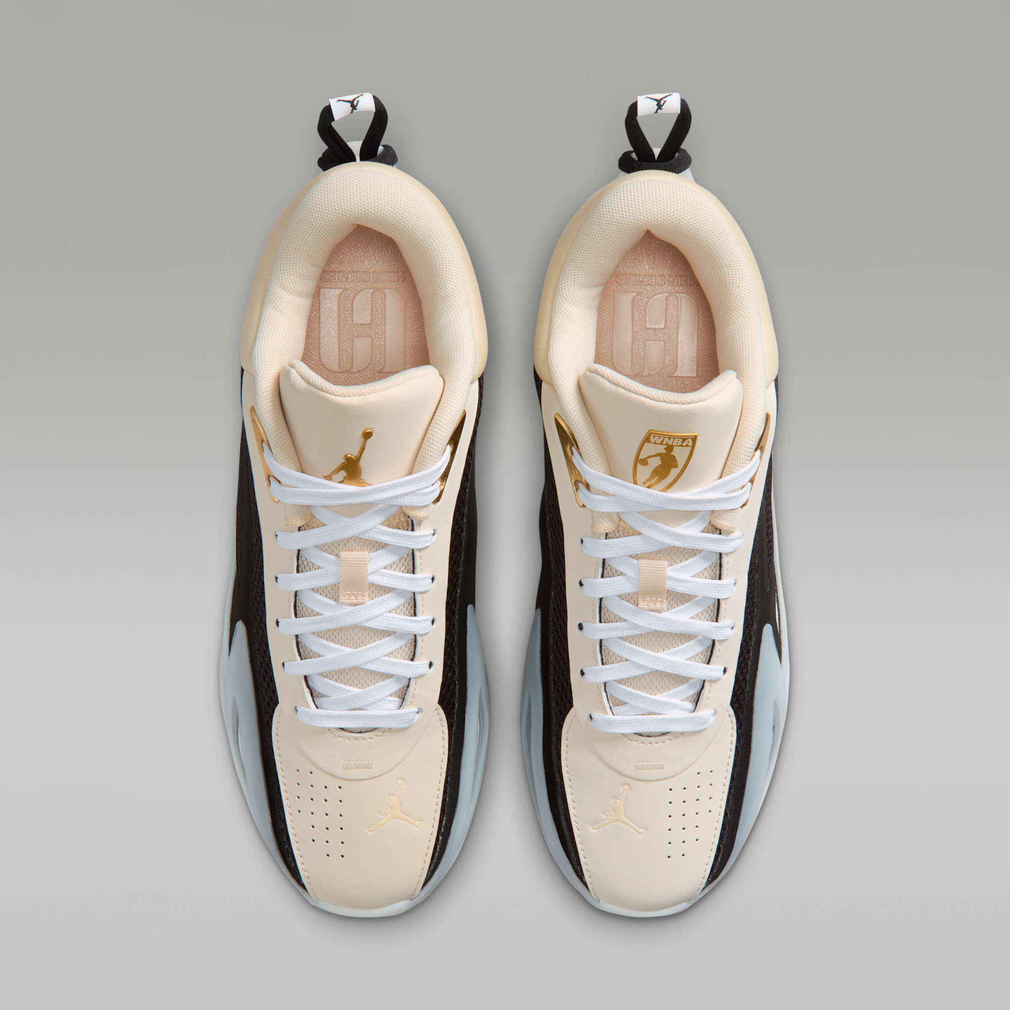 Jordan Heir Series 2 "Precious Medals" - Pearl White/Μαύρο/Metallic Gold/Λευκό - 4