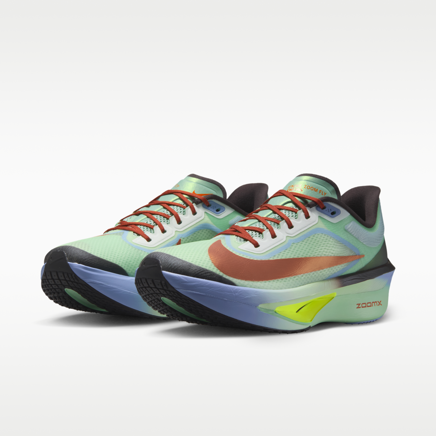 Nike Zoom Fly 6 - Steam/Frosted Spruce/Purple Fade/Rugged Orange - 5