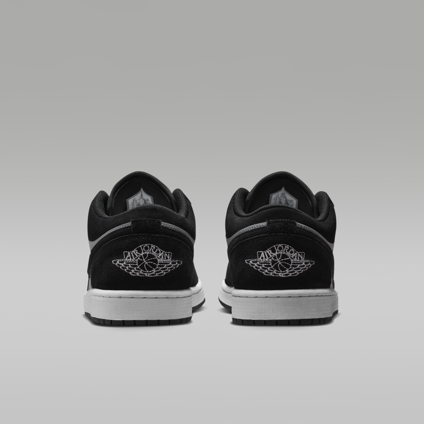 Air Jordan 1 Low - Μαύρο/Light Smoke Grey/Λευκό - 6