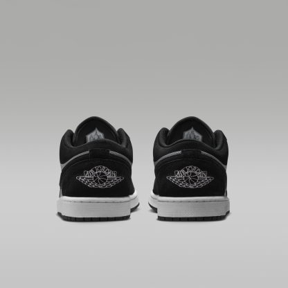 Air Jordan 1 Low - Μαύρο/Light Smoke Grey/Λευκό - 6