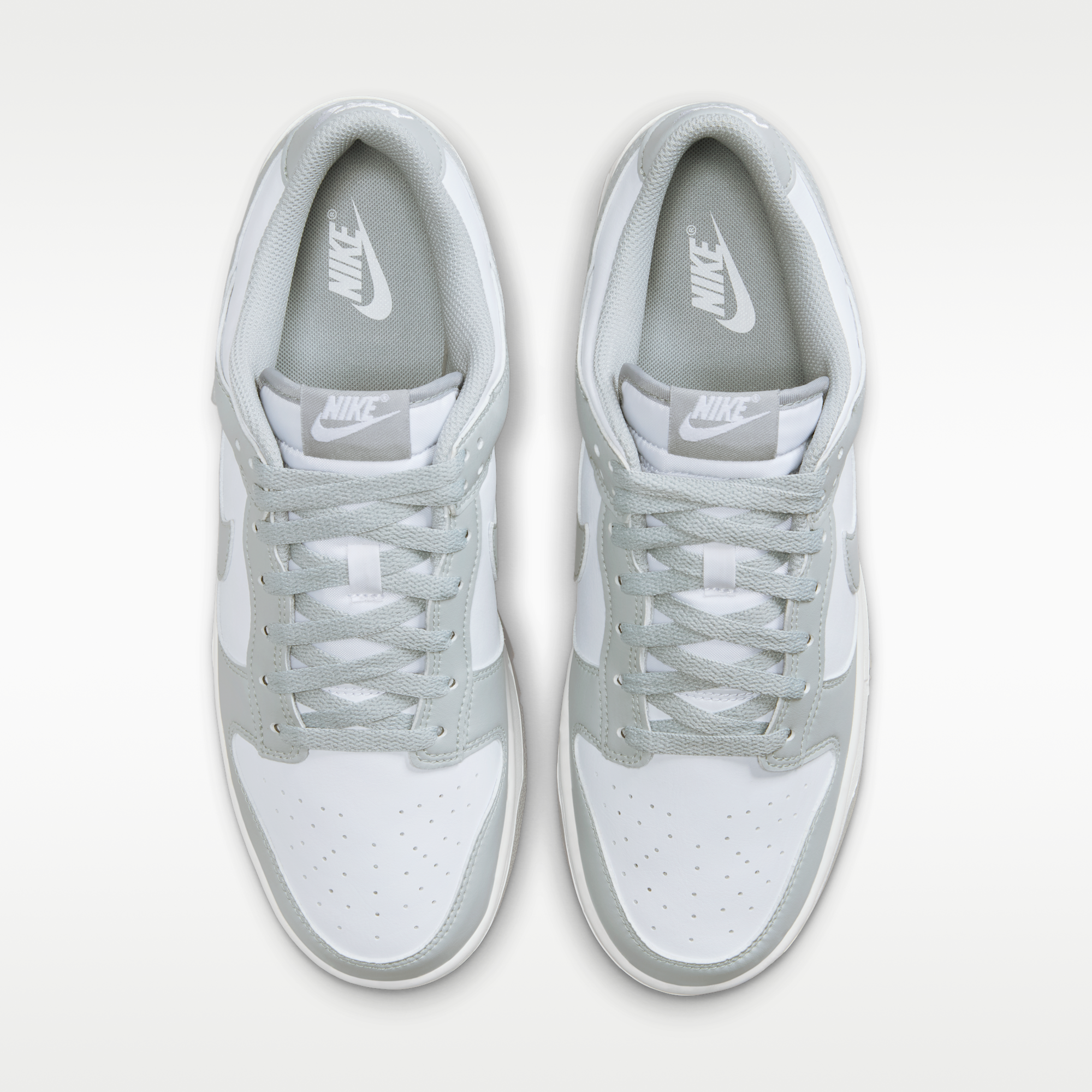 Nike Dunk Low Retro - Λευκό/Λευκό/Light Smoke Grey - 4