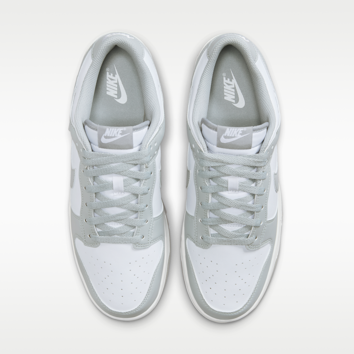 Nike Dunk Low Retro - Λευκό/Λευκό/Light Smoke Grey - 4