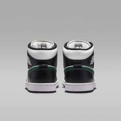 Air Jordan 1 Mid - Μαύρο/Gorge Green/Summit White - 6