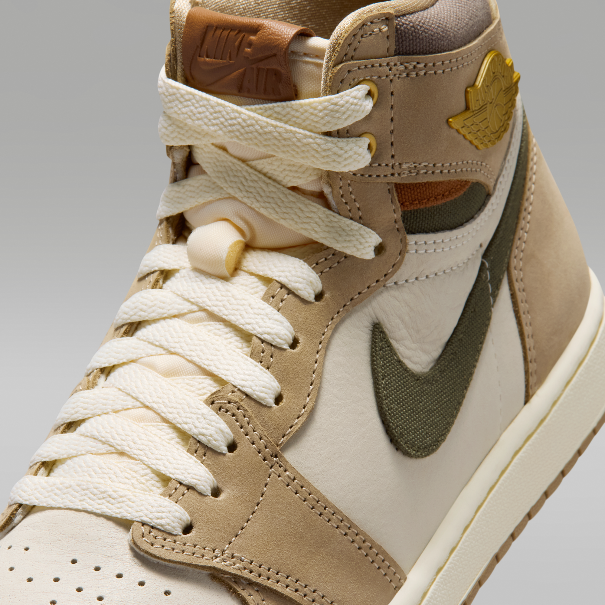 Air Jordan 1 Retro High OG - Khaki/Sail/Cargo Khaki/Πολύχρωμο - 7