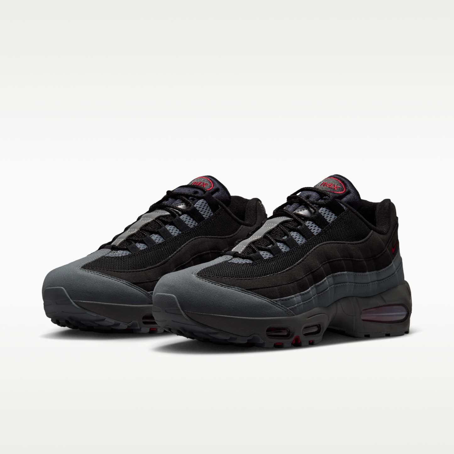 Nike Air Max 95 Big Bubble "OG" - Μαύρο/Smoke Grey/Dark Smoke Grey/Tough Red - 5