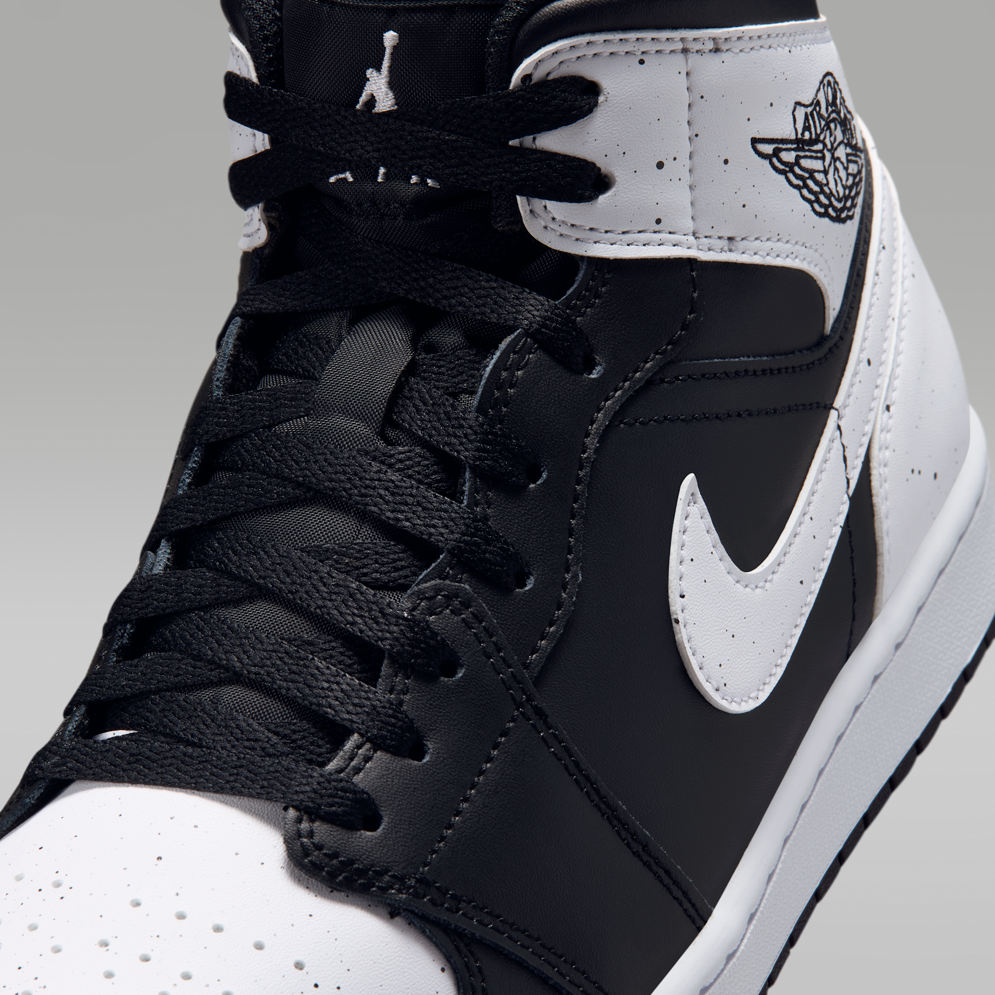 Air Jordan 1 Mid SE - Μαύρο/Μαύρο/Λευκό - 7