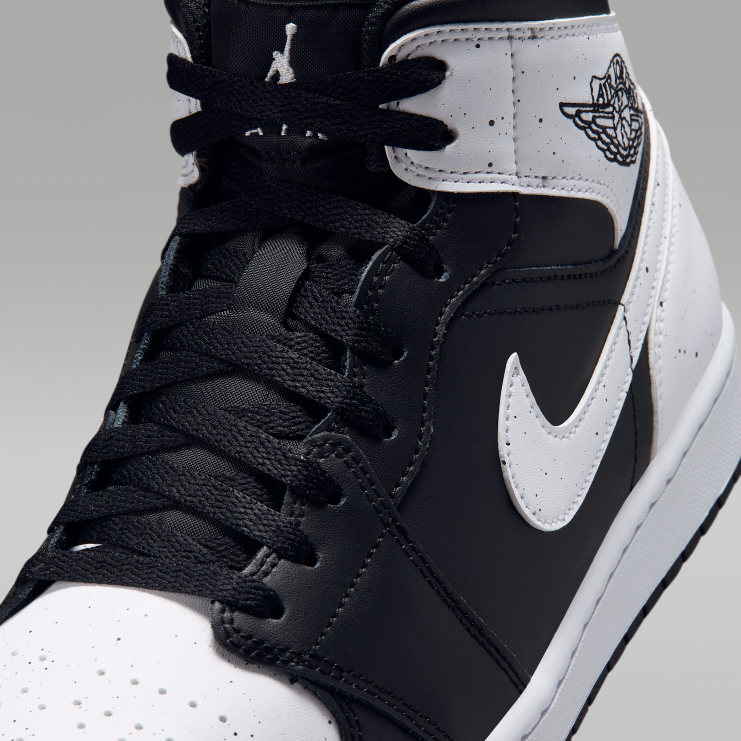 Air Jordan 1 Mid SE - Μαύρο/Μαύρο/Λευκό - 7