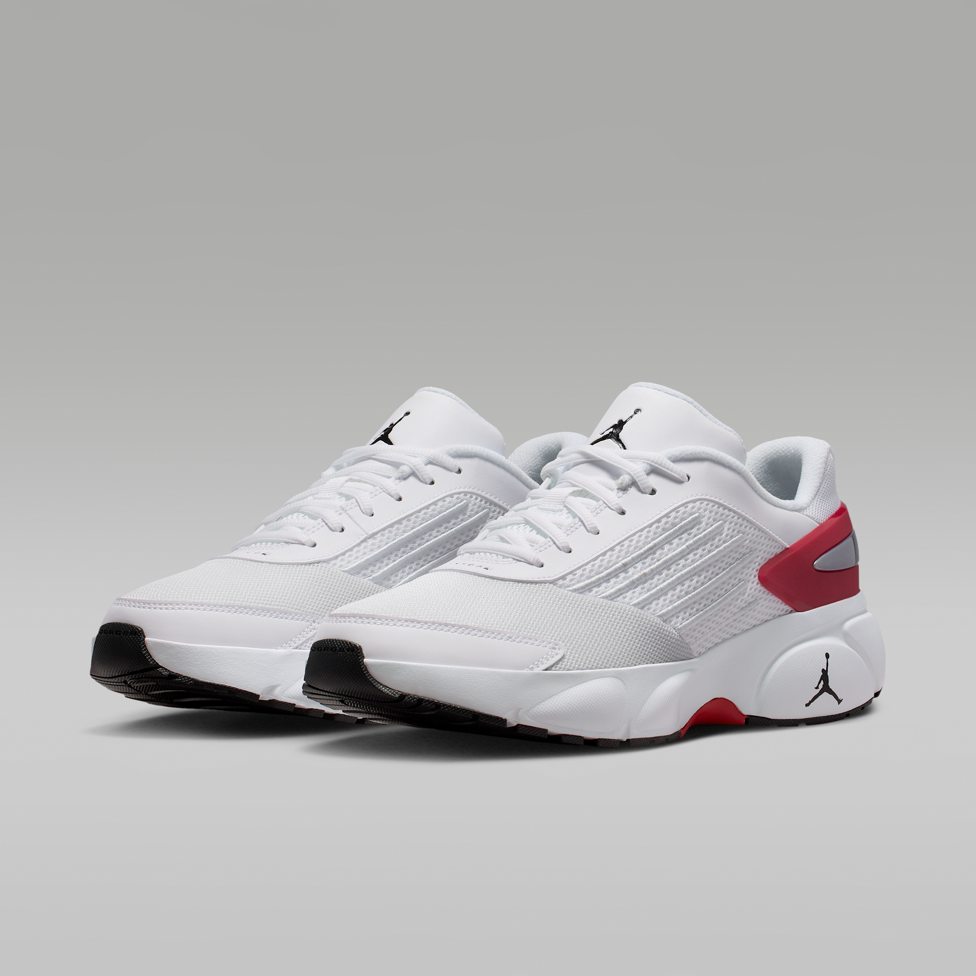 Jordan Trunner Flow - Λευκό/Gym Red/Metallic Silver/Μαύρο - 5