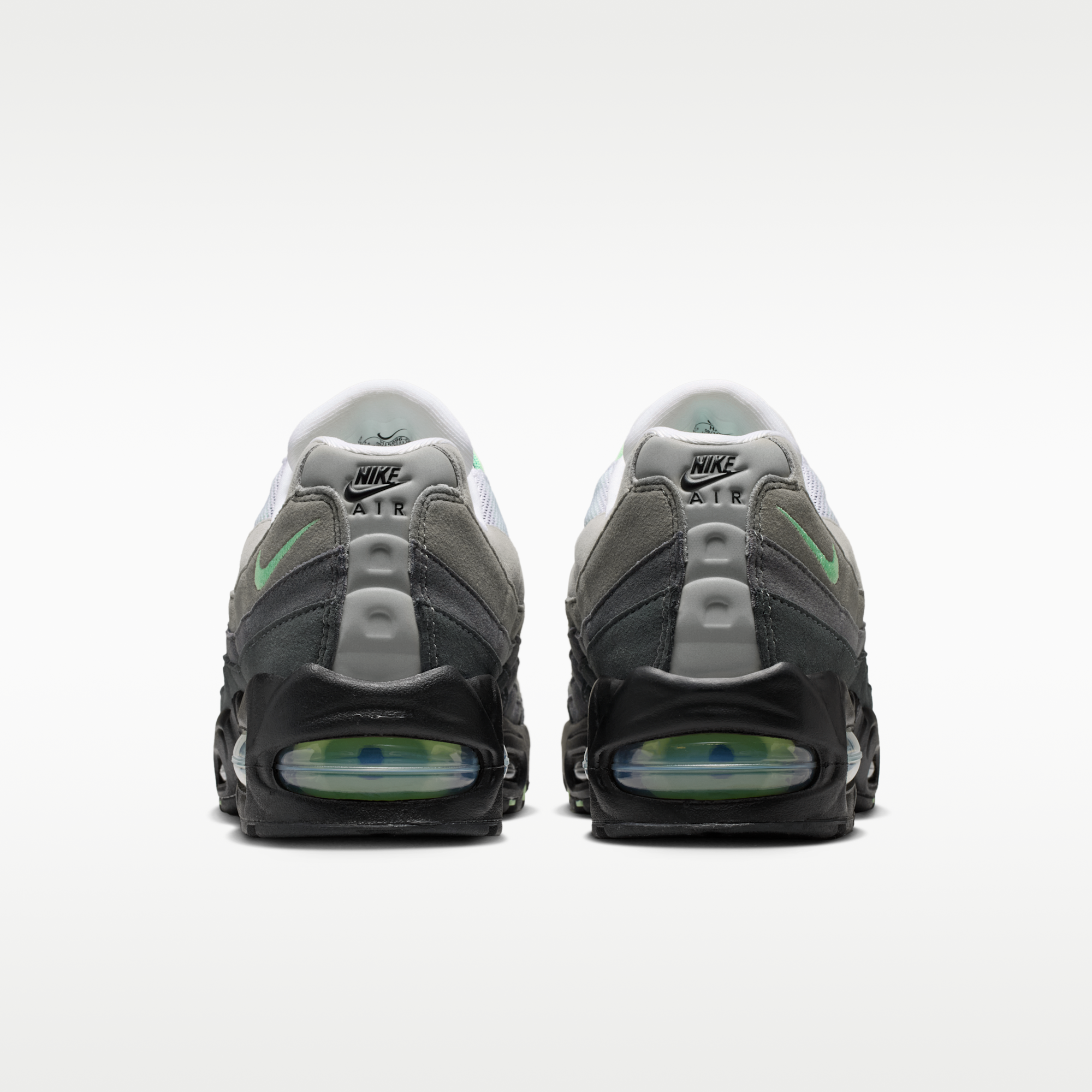 Nike Air Max 95 Big Bubble - Μαύρο/Λευκό/Medium Grey/Fresh Mint - 6