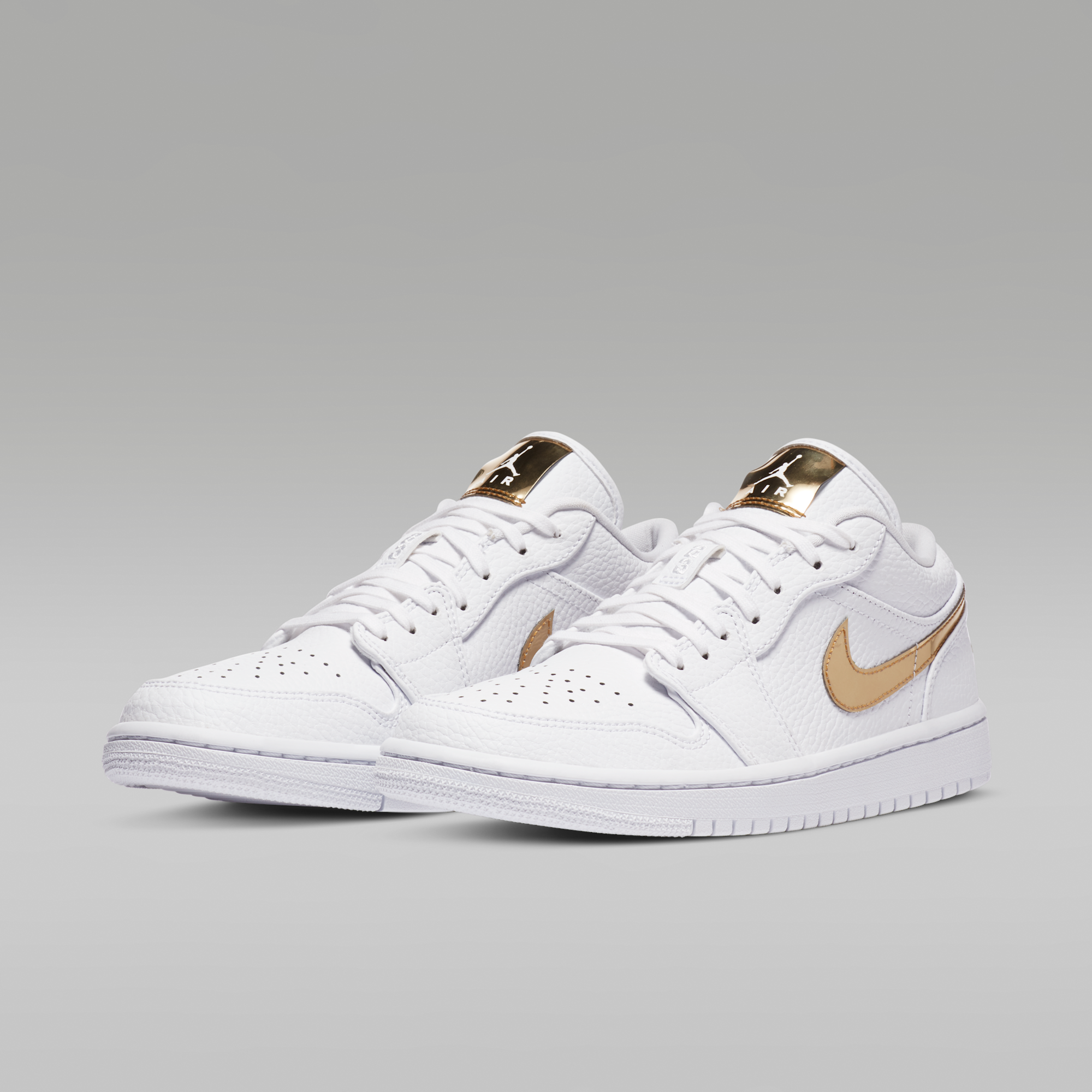 Air Jordan 1 Low SE - Λευκό/Λευκό/Metallic Gold - 5