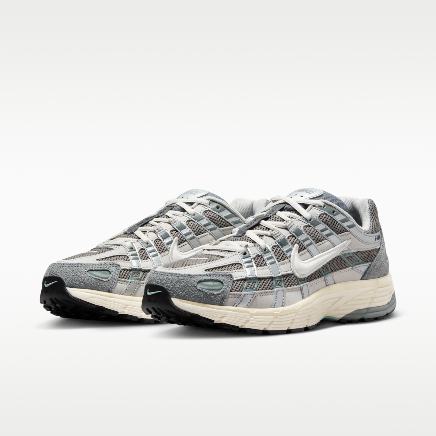 Nike P-6000 - Flat Pewter/Light Iron Ore/Metallic Silver/Λευκό - 5