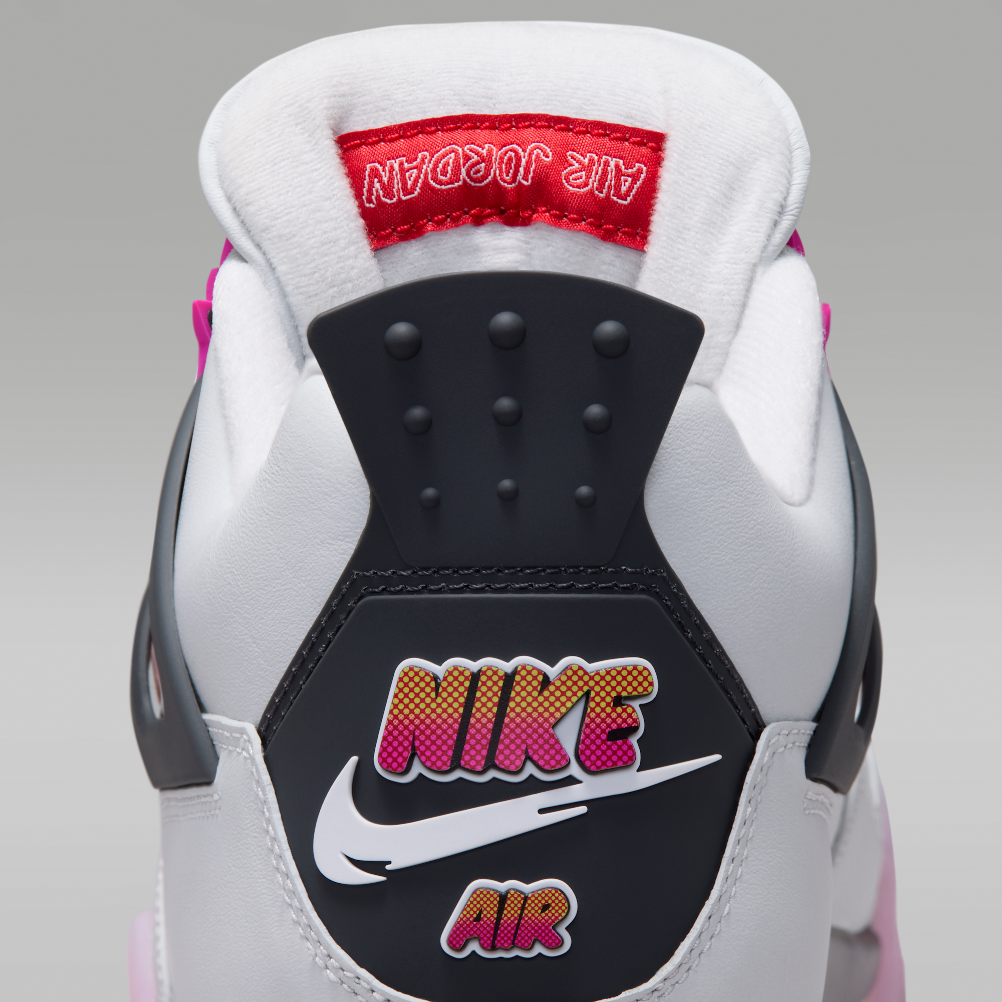Air Jordan 4 Retro "Comic" - Off White/Anthracite/Fire Pink - 9