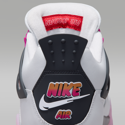 Air Jordan 4 Retro "Comic" - Off White/Anthracite/Fire Pink - 9