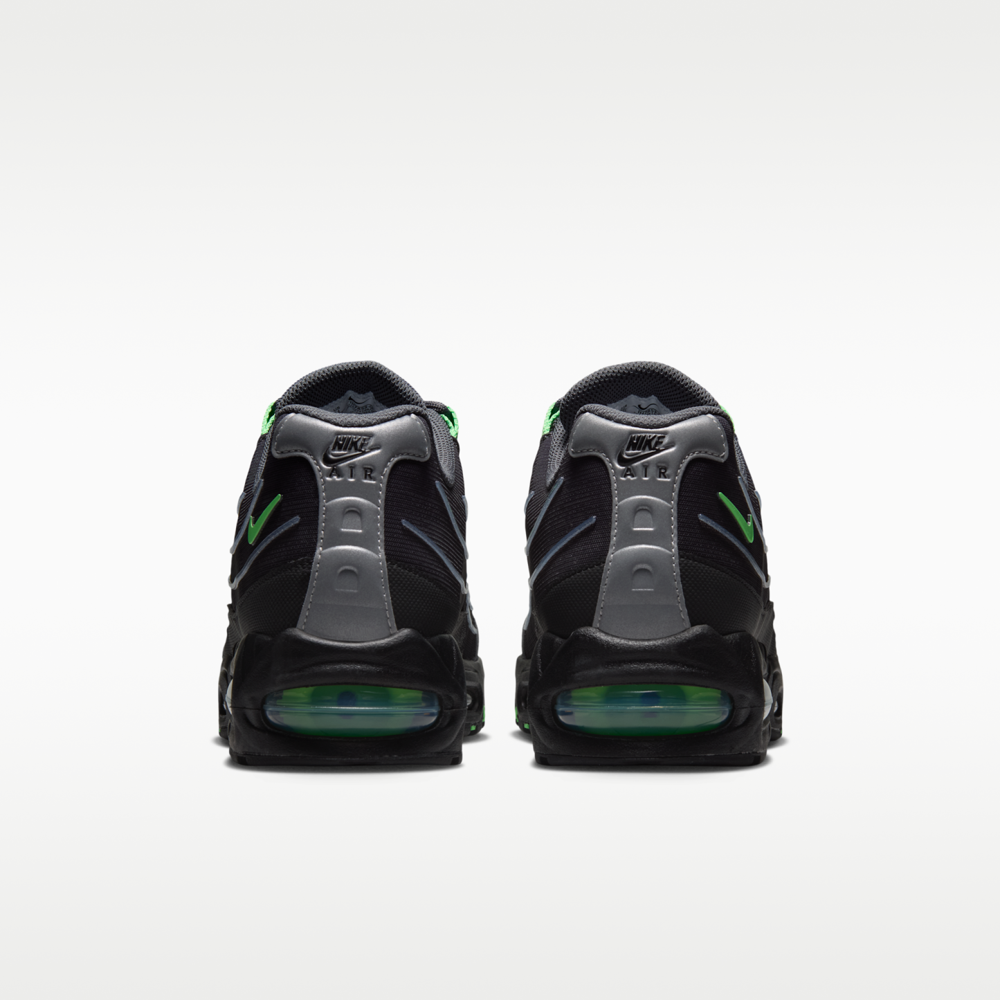 Nike Air Max 95 Big Bubble Tech - Iron Grey/Μαύρο/Metallic Silver/Illusion Green - 6