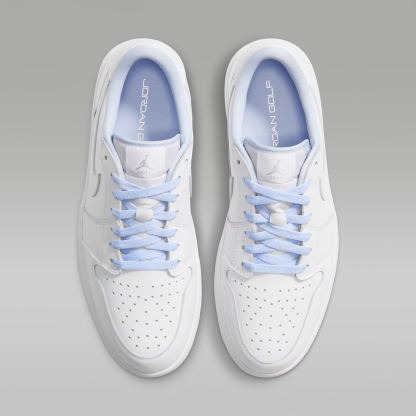 Air Jordan 1 Low G - Λευκό/Hydrogen Blue/Metallic Silver/Λευκό - 4