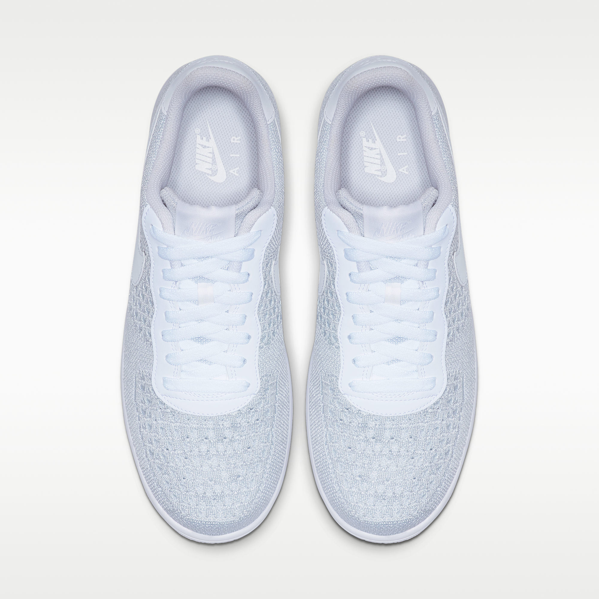Nike Air Force 1 Flyknit 2.0 - Λευκό/Pure Platinum/Λευκό/Pure Platinum - 4