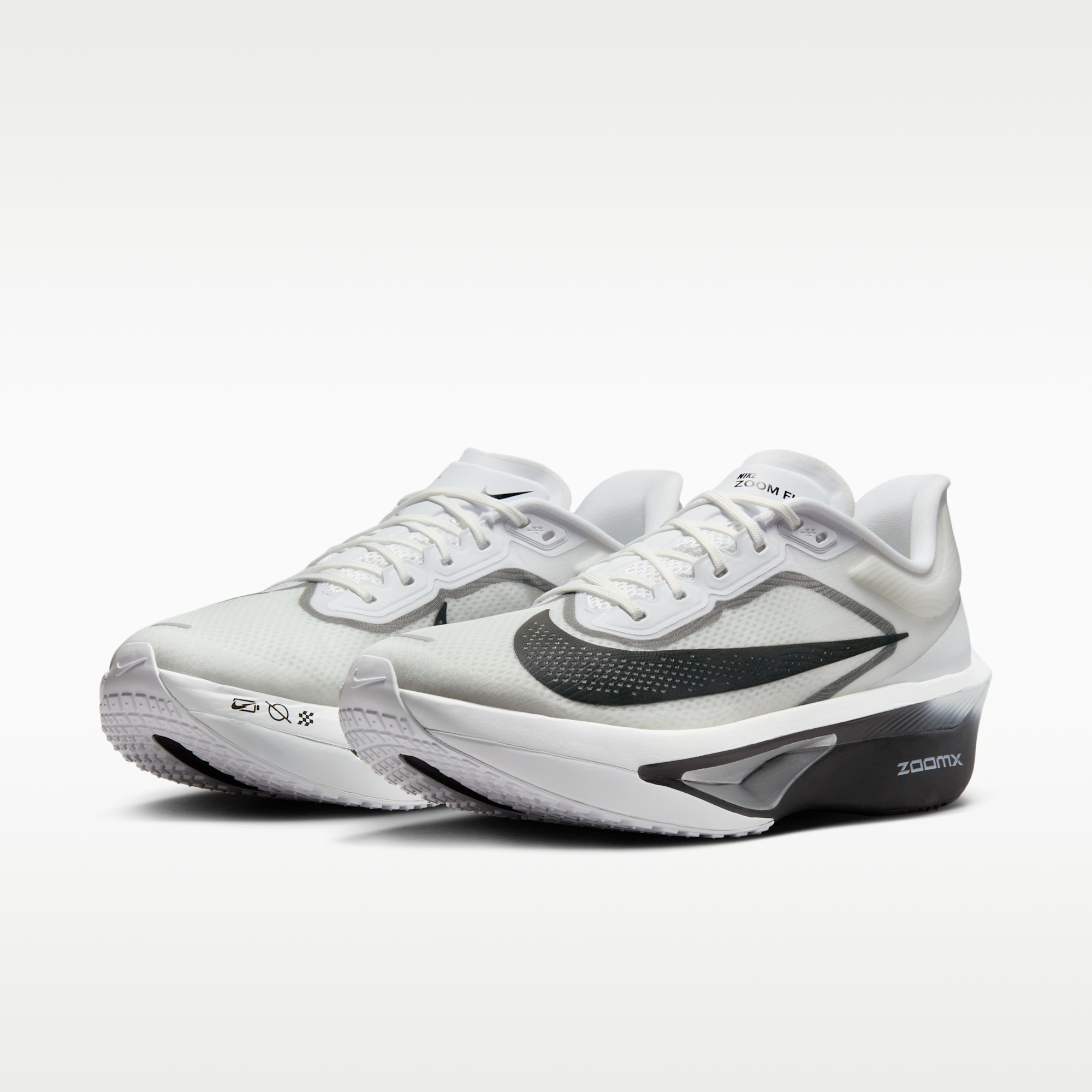 Nike Zoom Fly 6 - Λευκό/Smoke Grey/Metallic Silver/Μαύρο - 5