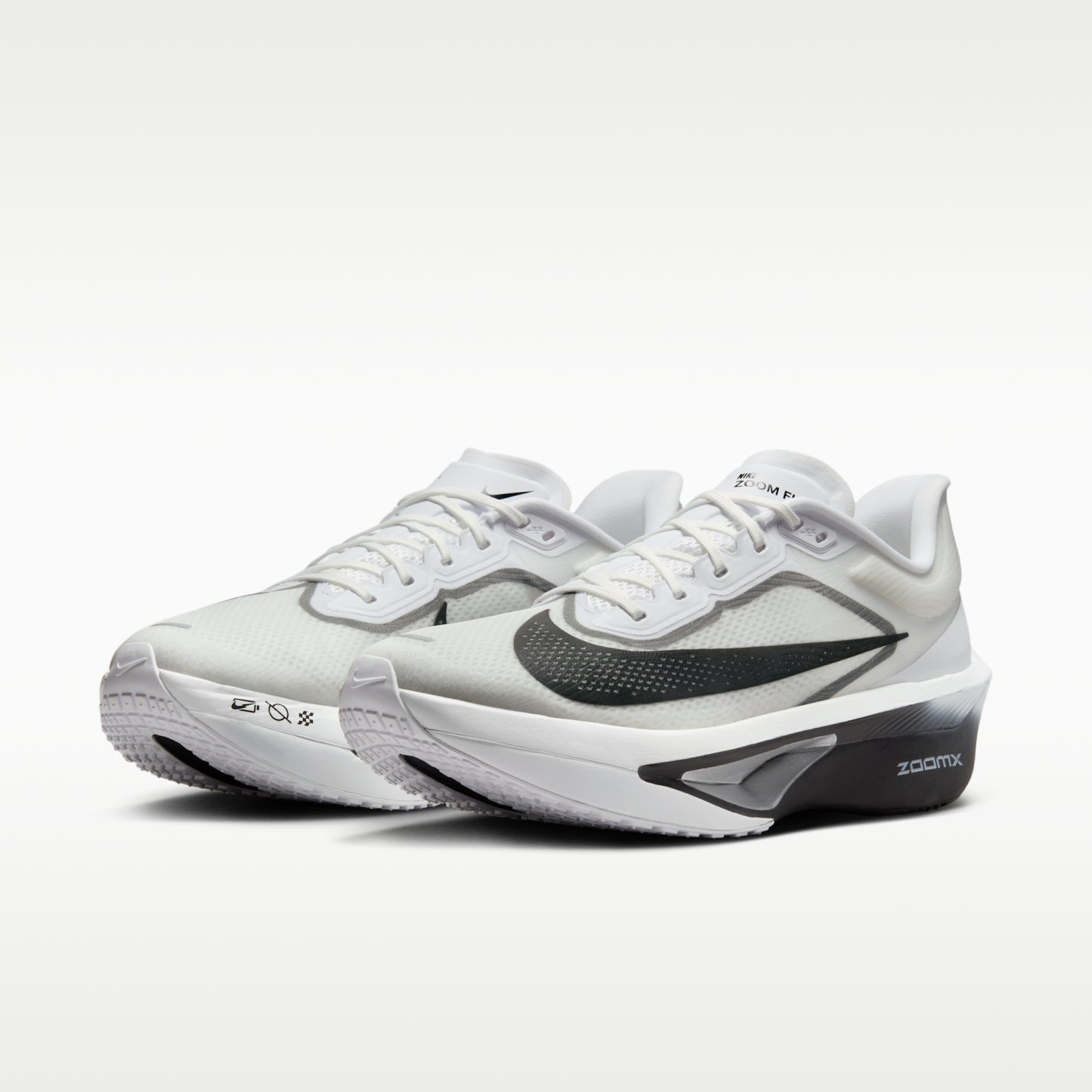 Nike Zoom Fly 6 - Λευκό/Smoke Grey/Metallic Silver/Μαύρο - 5