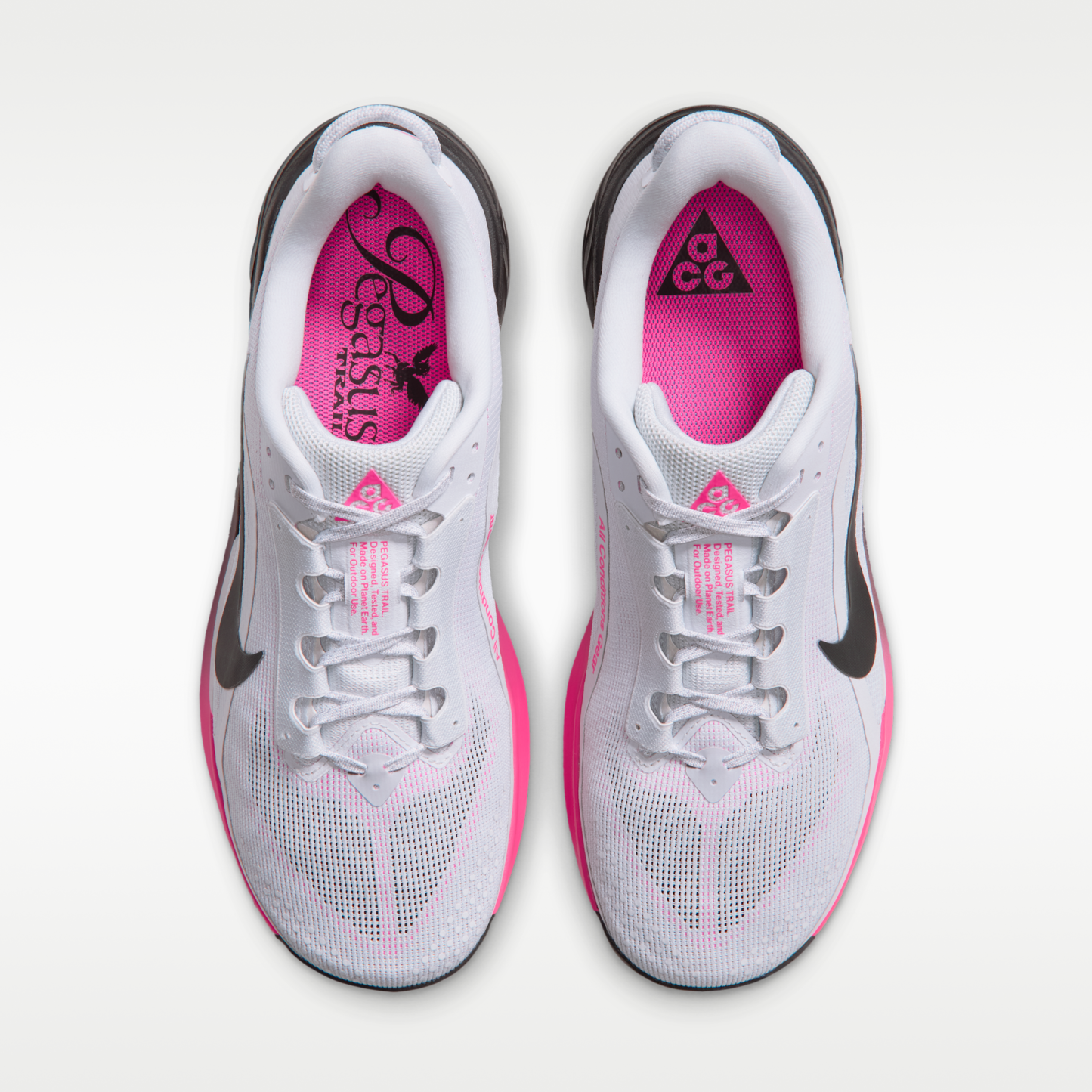 Nike ACG Pegasus Trail - Pure Platinum/Hyper Pink/Hyper Pink/Μαύρο - 4