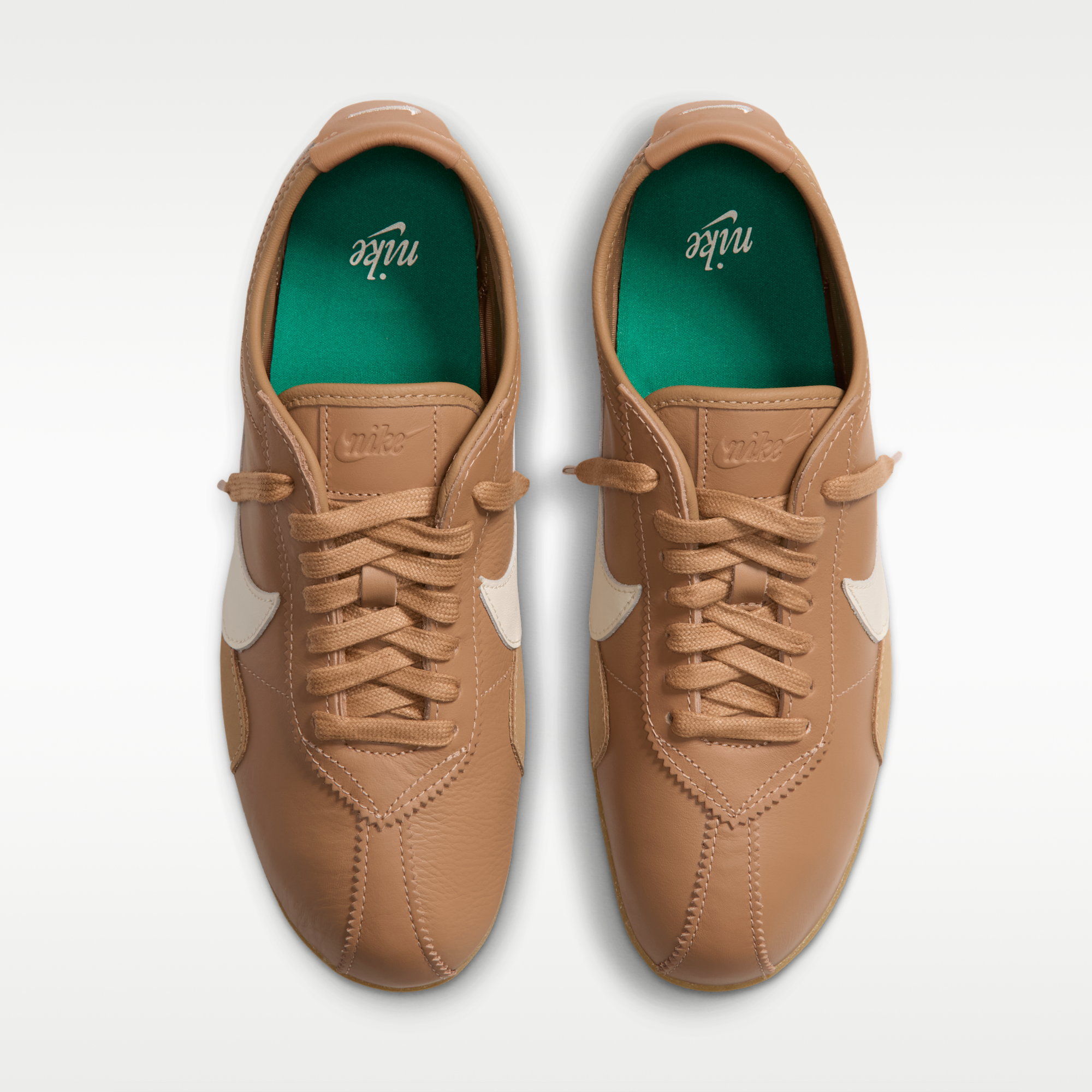 Nike Moon Shoe OG Leather - Flax/Gum Medium Brown/Malachite/Pale Ivory - 4