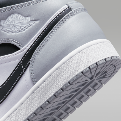Air Jordan 1 Mid - Light Smoke Grey/Anthracite/Λευκό - 8