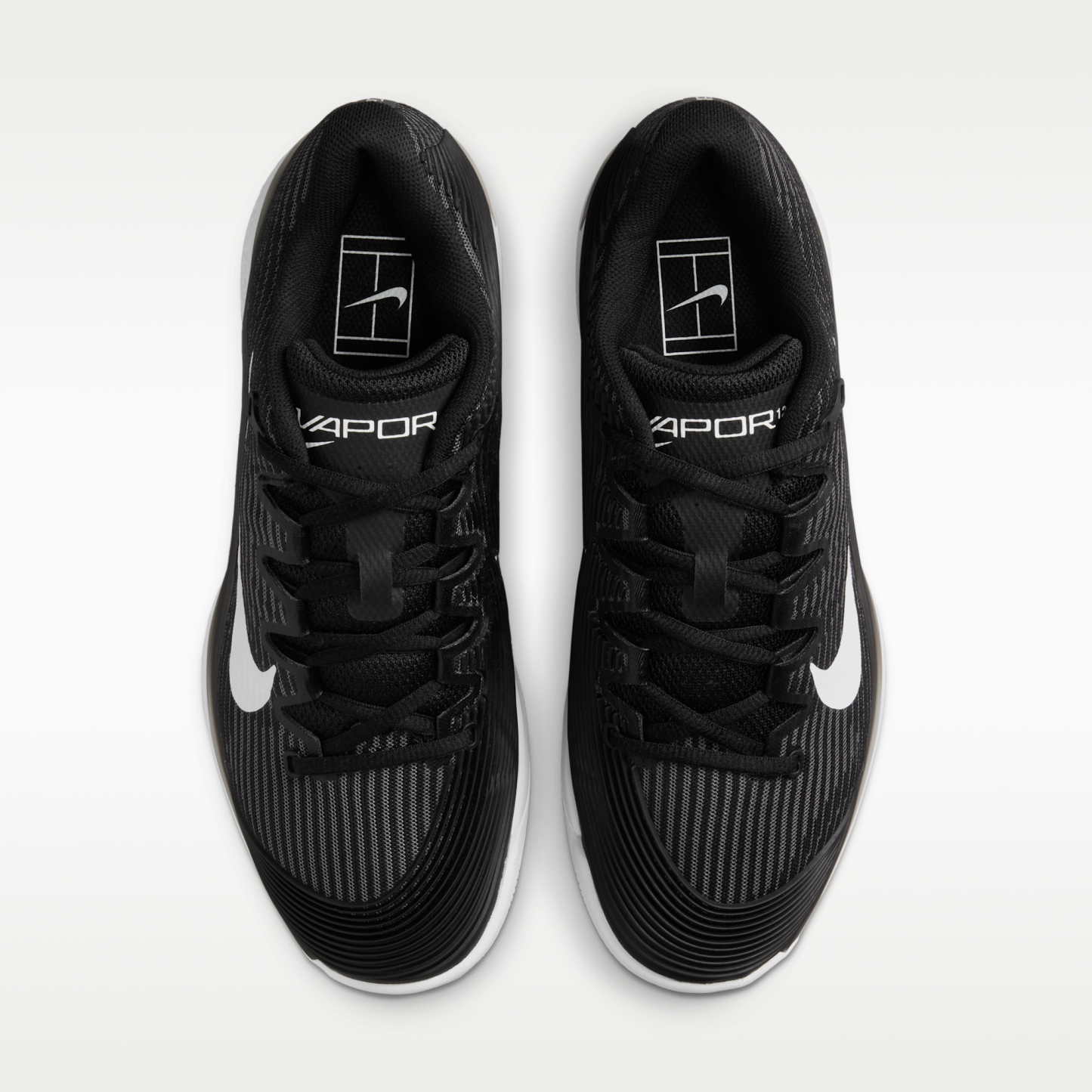 Nike Vapor 12 - Μαύρο/Dark Smoke Grey/Λευκό - 4