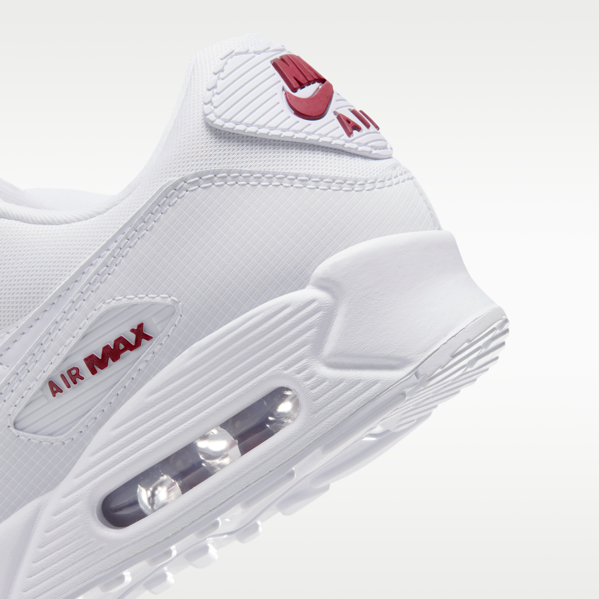 Nike Air Max 90 - Λευκό/Tough Red/Λευκό - 8