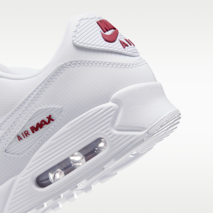 Nike Air Max 90 - Λευκό/Tough Red/Λευκό - 8