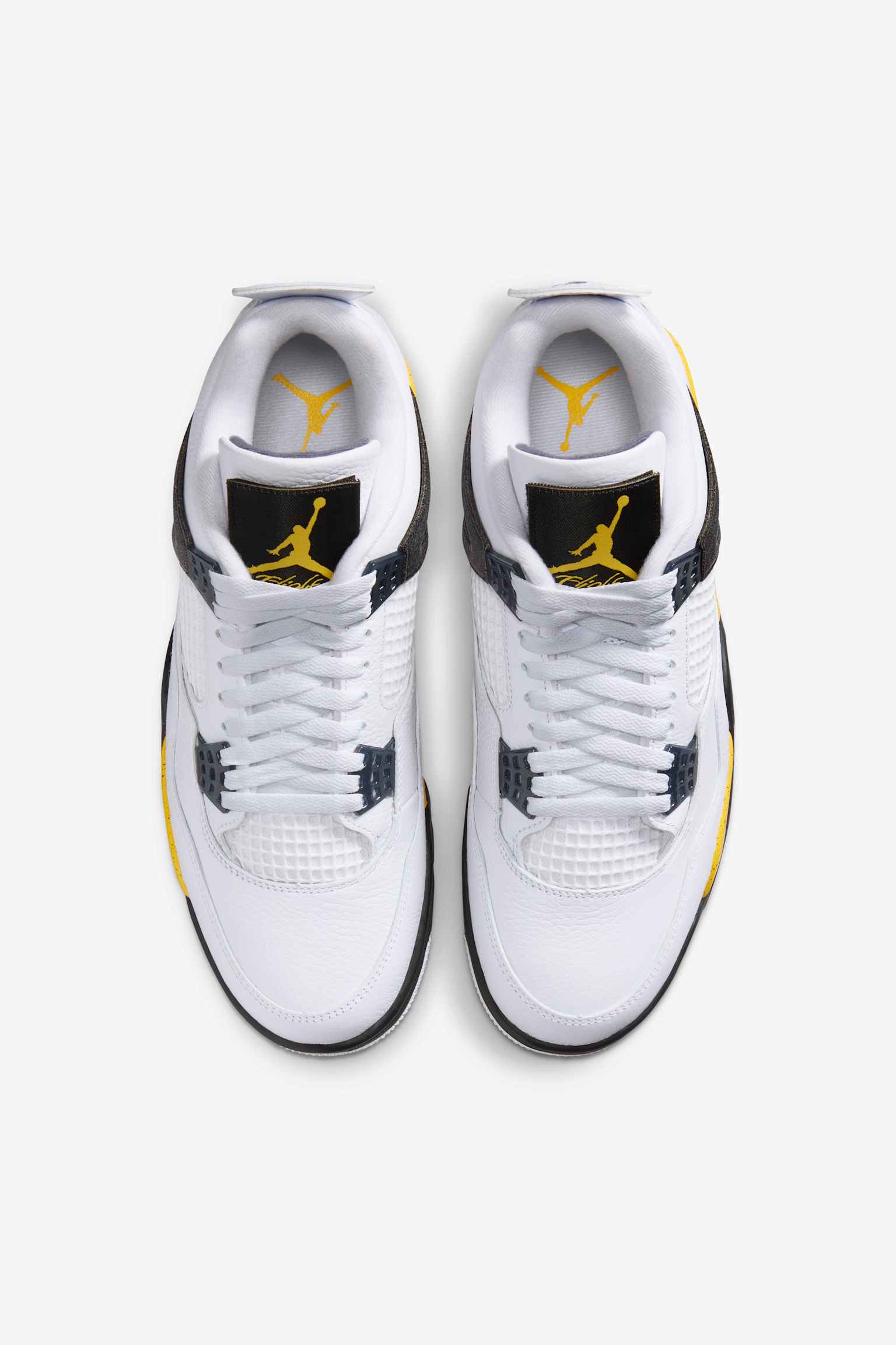 Air Jordan 4 Retro "Tour Yellow" - Λευκό/Dark Blue Grey/Μαύρο/Tour Yellow - 5