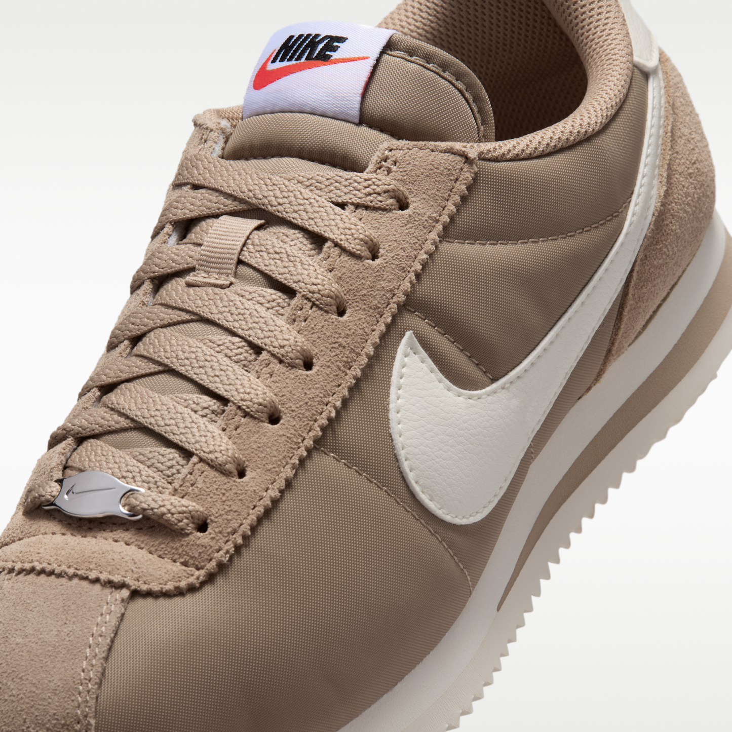Nike Cortez Textile - British Khaki/Μαύρο/Safety Orange/Sail - 7