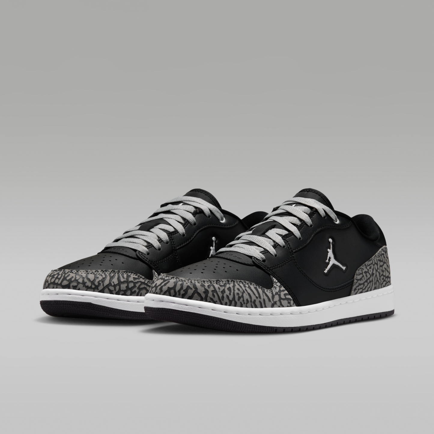 Jordan Court Connect Low SE - Μαύρο/Light Smoke Grey/Dark Grey/Λευκό - 5
