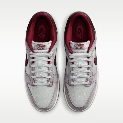 Nike Dunk Low Retro - Pure Platinum/Wolf Grey/Team Red/Burgundy Crush - 4