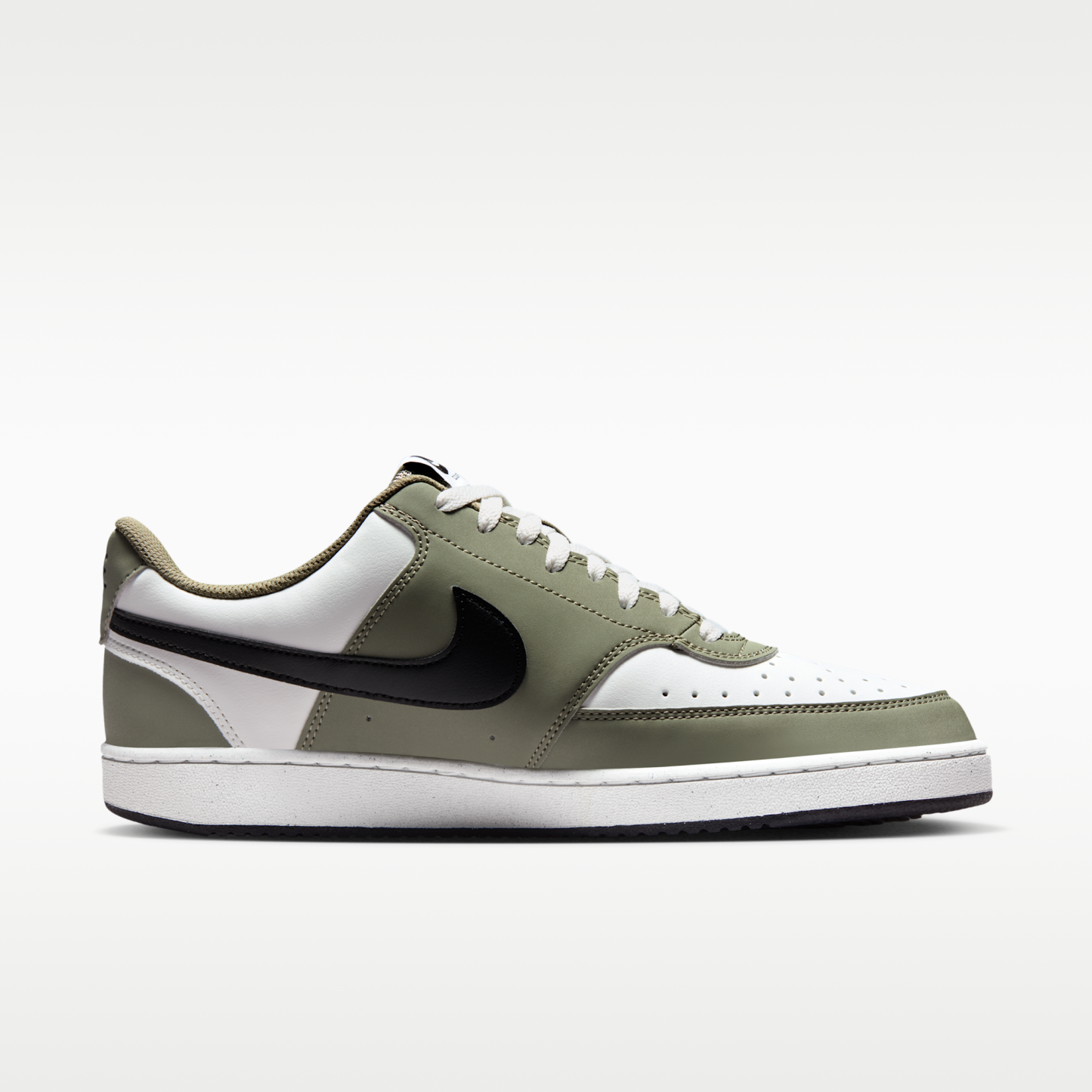 Nike Court Vision Low - Summit White/Silver Sage/Μαύρο - 3