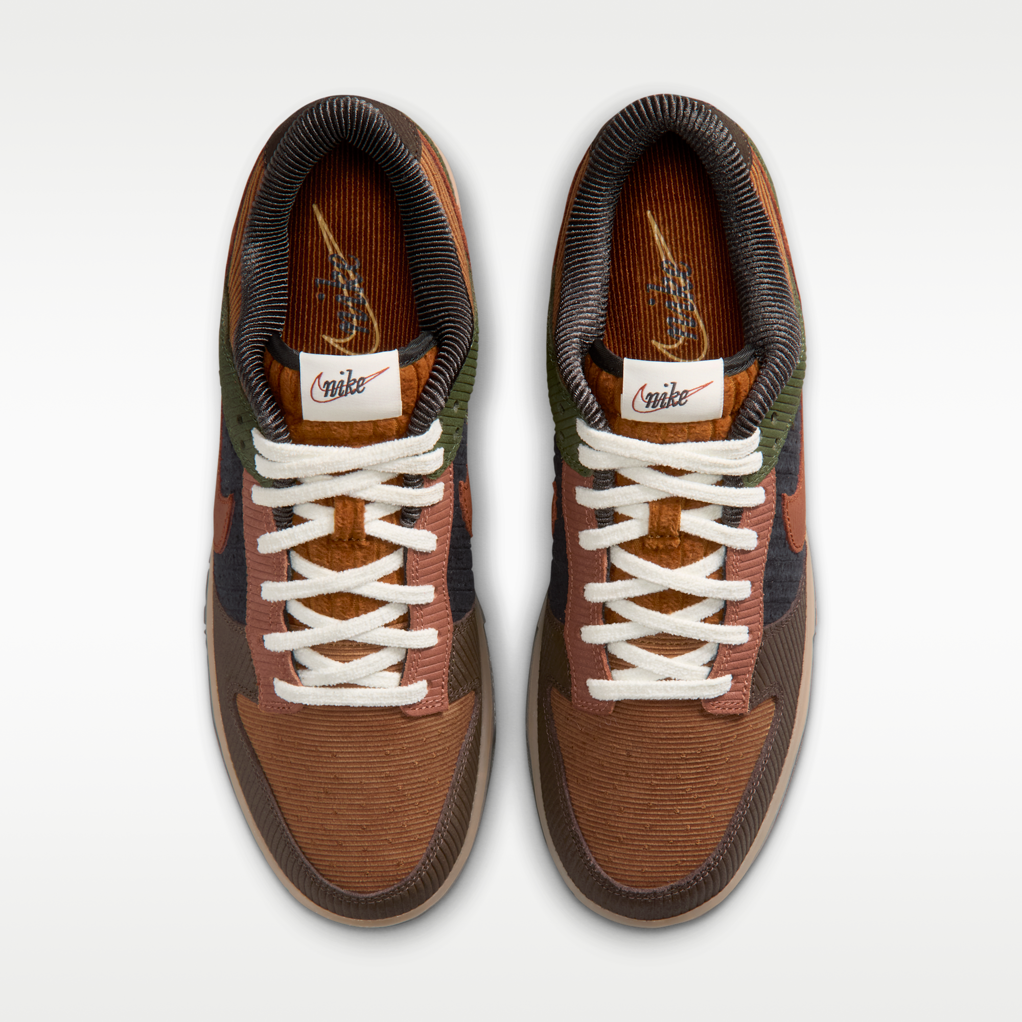 Nike Dunk Low Retro SE Leather/Suede - Light British Tan/Cargo Khaki/Baroque Brown/Cinnamon - 4