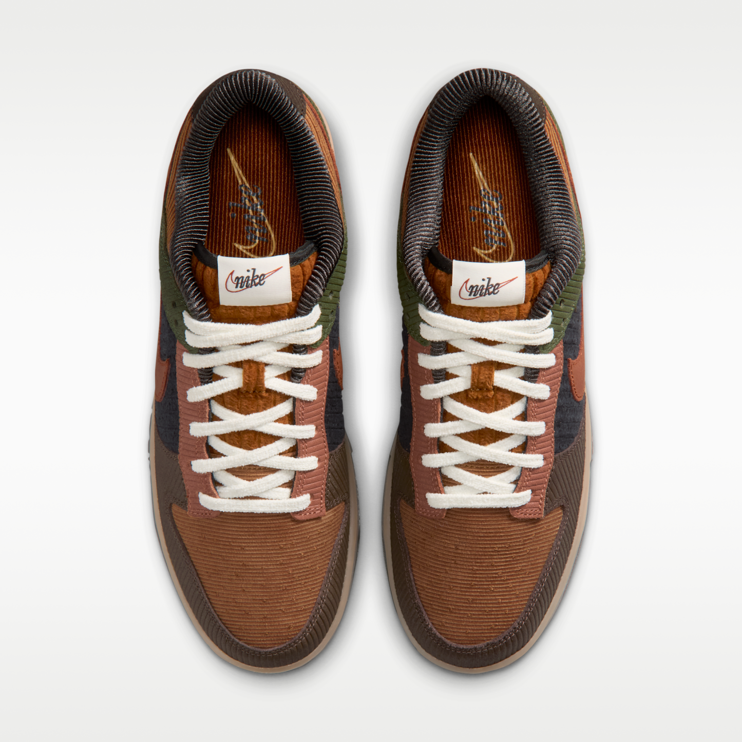 Nike Dunk Low Retro SE Leather/Suede - Light British Tan/Cargo Khaki/Baroque Brown/Cinnamon - 4