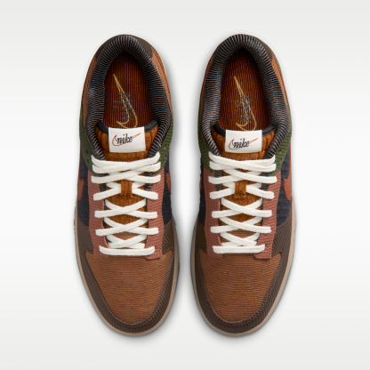 Nike Dunk Low Retro SE Leather/Suede - Light British Tan/Cargo Khaki/Baroque Brown/Cinnamon - 4