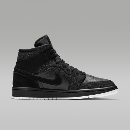 Air Jordan 1 Mid - Μαύρο/Λευκό/Phantom - 3