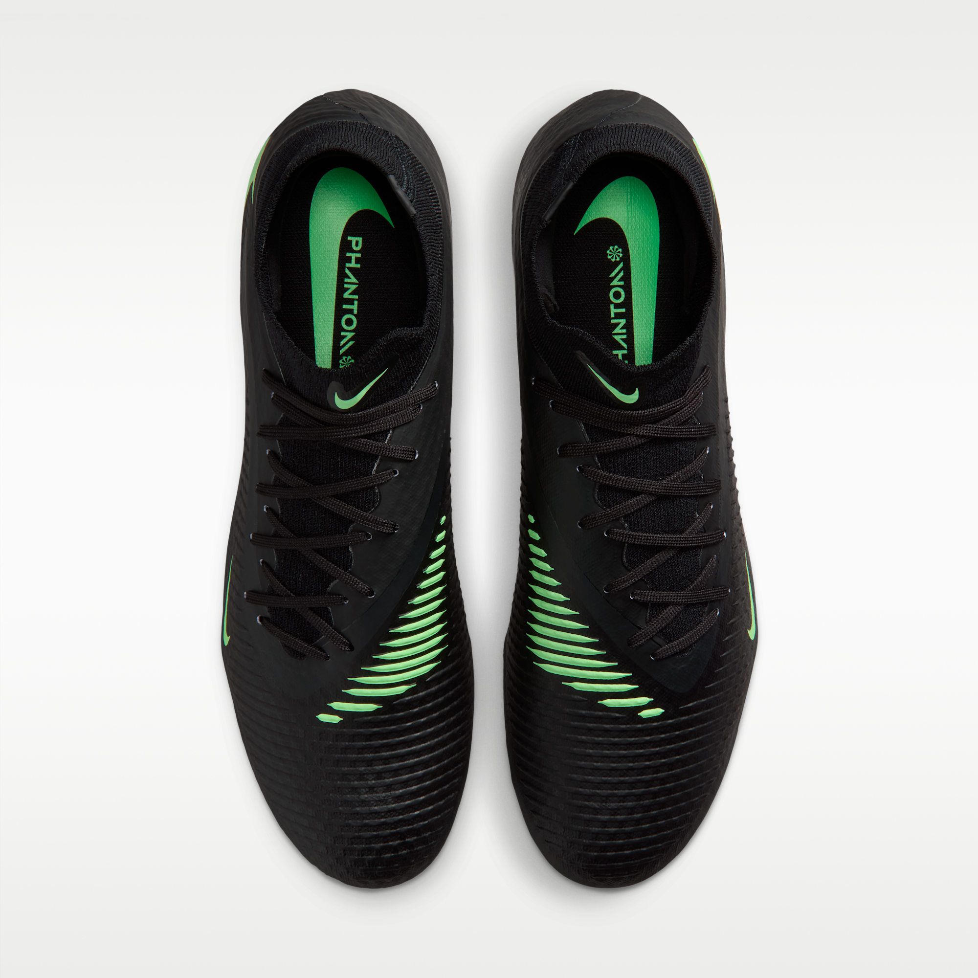 Nike Phantom 6 High Academy - Μαύρο/Μαύρο/Illusion Green - 4