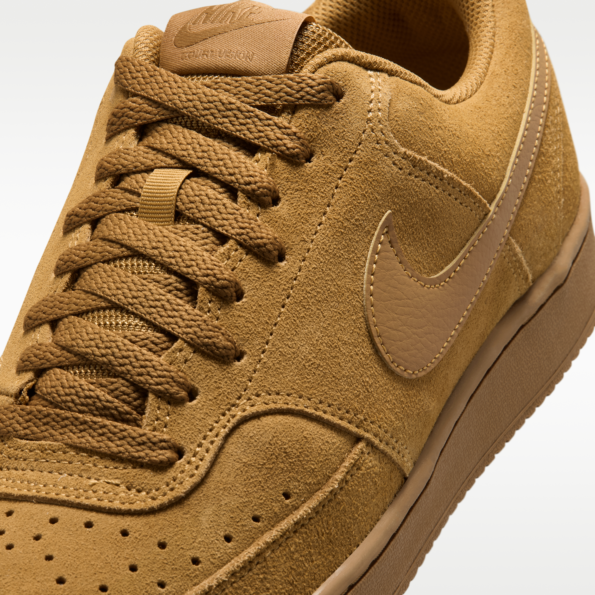 Nike Court Vision Low Suede Premium - Wheat/Flax/Wheat - 7
