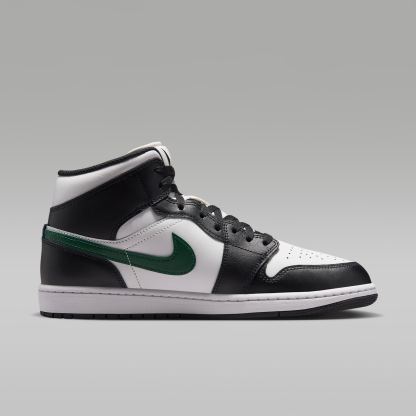 Air Jordan 1 Mid - Μαύρο/Gorge Green/Summit White - 3