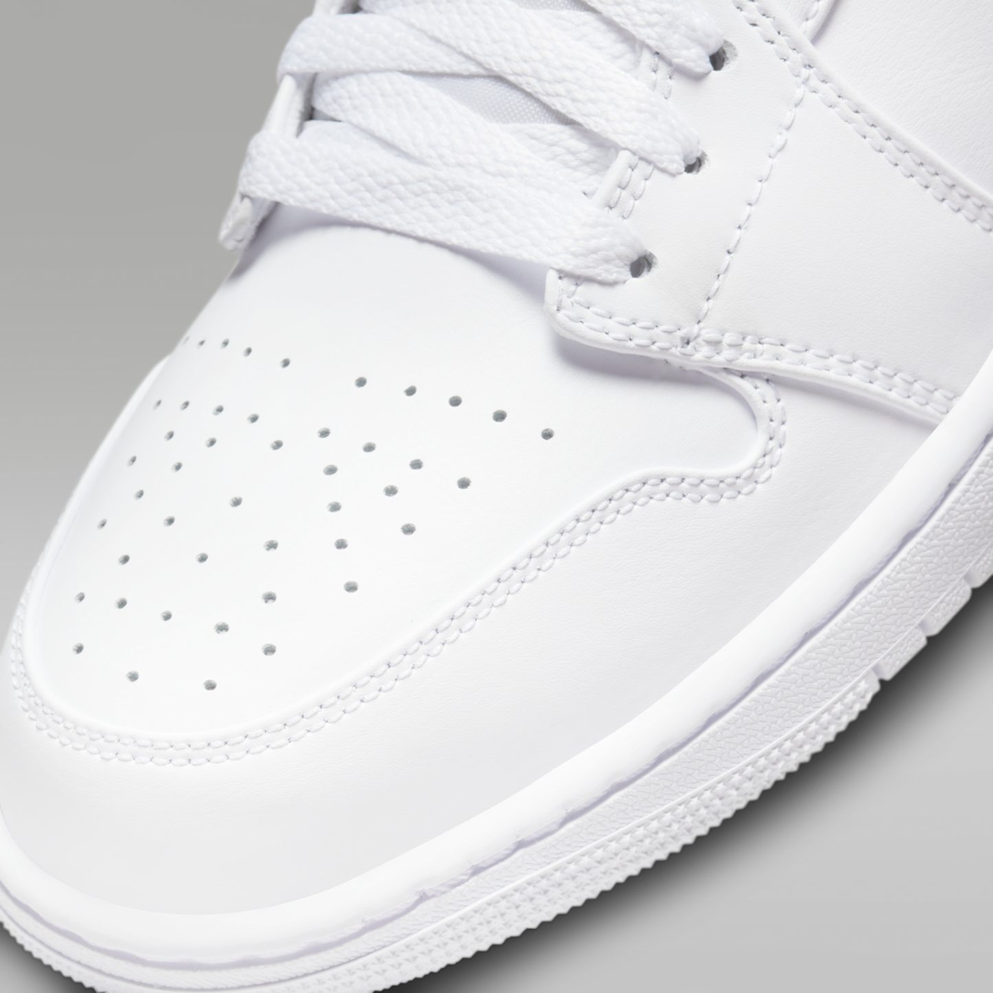 Air Jordan 1 Mid - Λευκό/Λευκό/Λευκό - 7