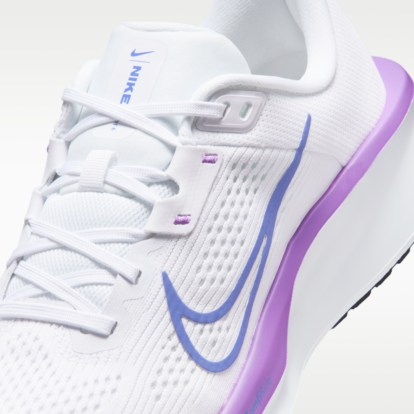 Nike Quest 6 - Λευκό/Μαύρο/Bright Violet/Sapphire - 7