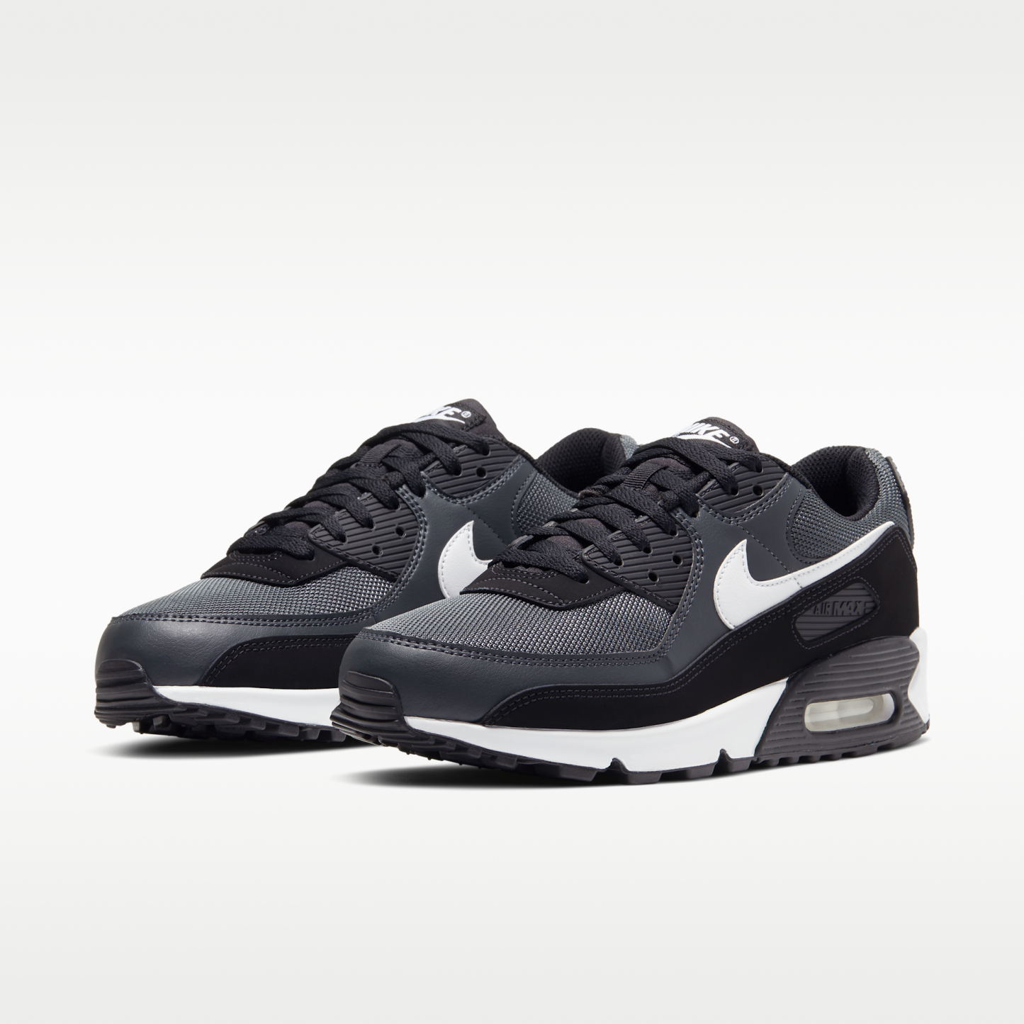 Nike Air Max 90 - Iron Grey/Dark Smoke Grey/Μαύρο/Λευκό - 5