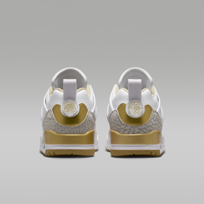 Jordan Spizike Low - Λευκό/Neutral Grey/Team Gold/Metallic Gold - 6