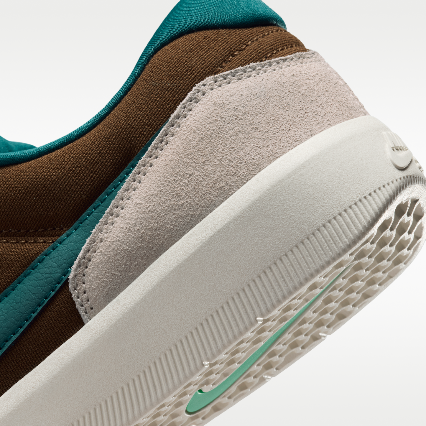 Nike SB Force 58 - Mosswood Brown/Light Orewood Brown/Sail/Geode Teal - 8