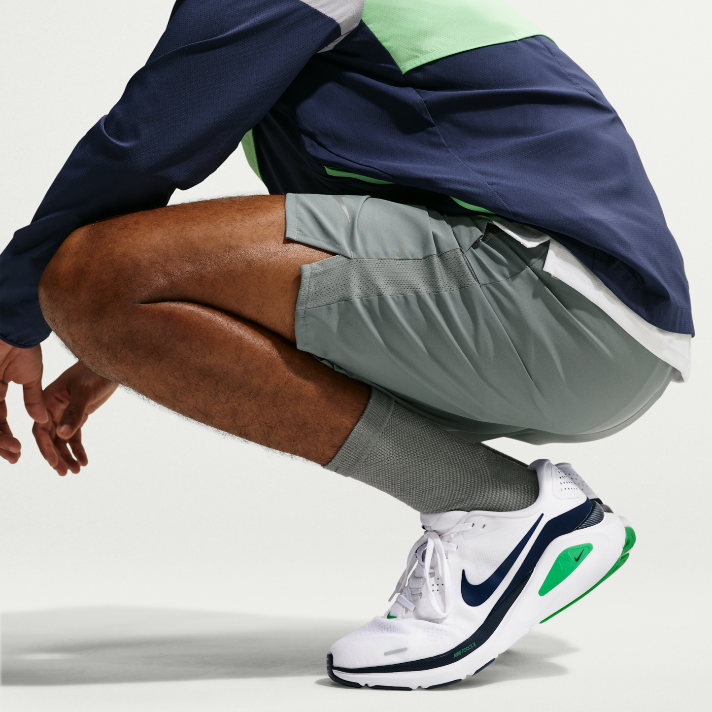 Nike Structure 26 - Λευκό/Green Spark/Summit White/Midnight Navy - 9