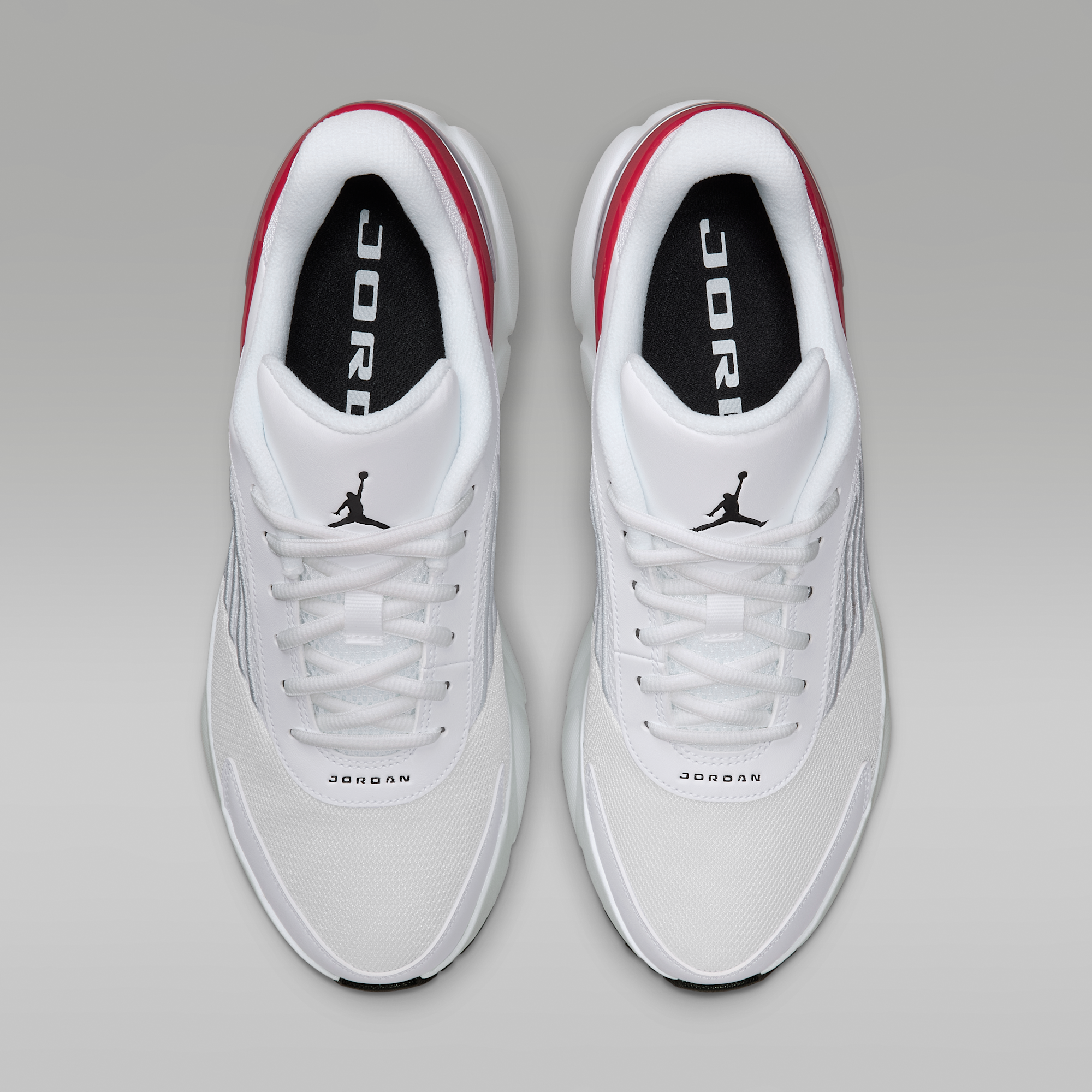 Jordan Trunner Flow - Λευκό/Gym Red/Metallic Silver/Μαύρο - 4