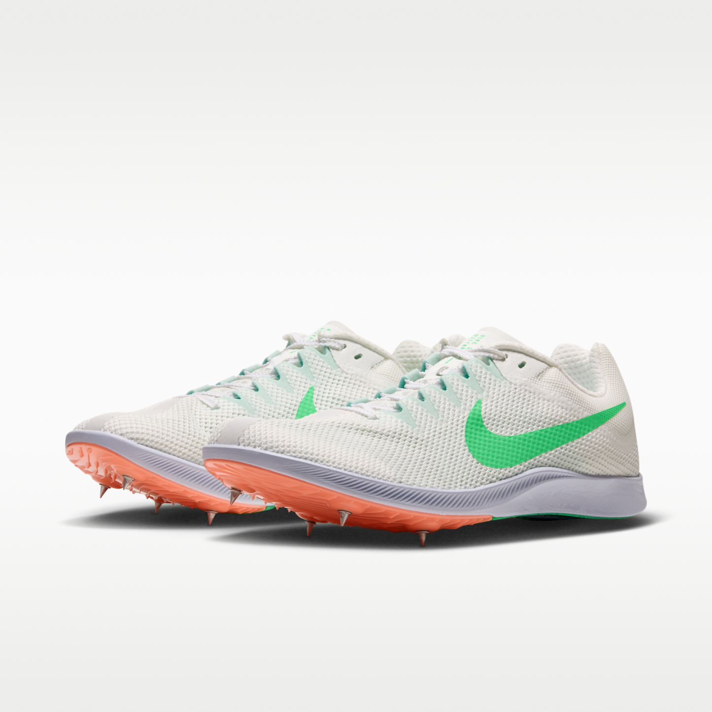 Nike Zoom Rival Distance - Summit White/Palest Purple/Atomic Pink/Electro Green - 5