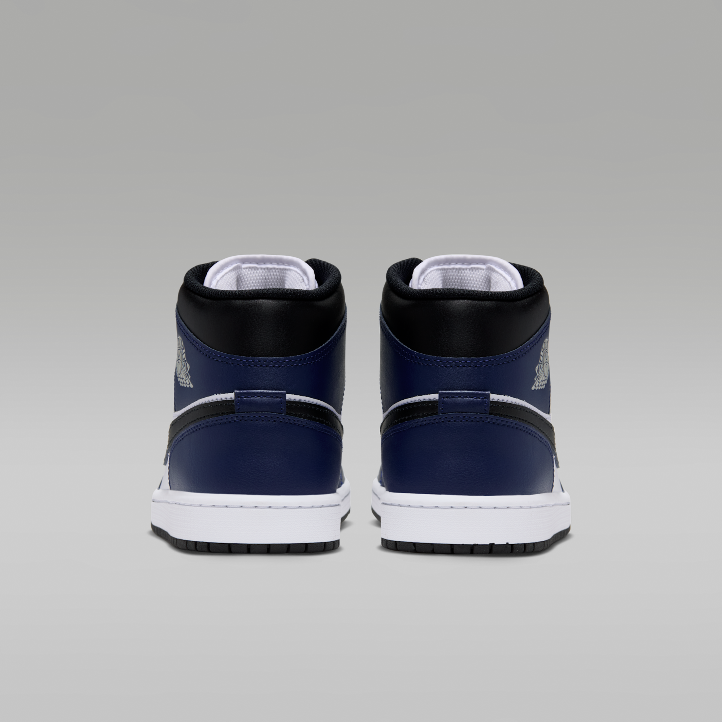 Air Jordan 1 Mid - Λευκό/College Navy/Λευκό/Tech Grey - 6
